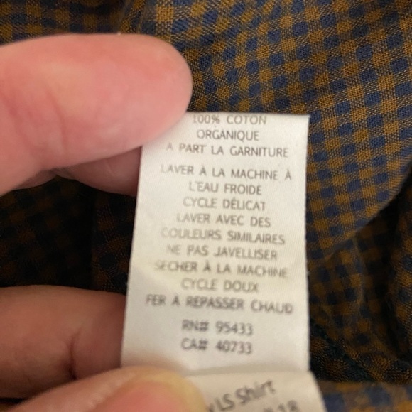 Toad&Co Dually Plaid Flannel Shirt Organic Cotton Size XL Double Layer Green - Picture 6 of 13